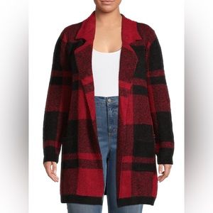 Absolutely Famous- Plaid Cardigan Sweater size XL